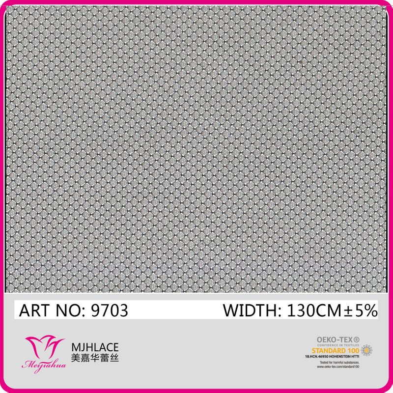 130cm 100% Polyamide Thin Lattices Mesh Fabric(9703)