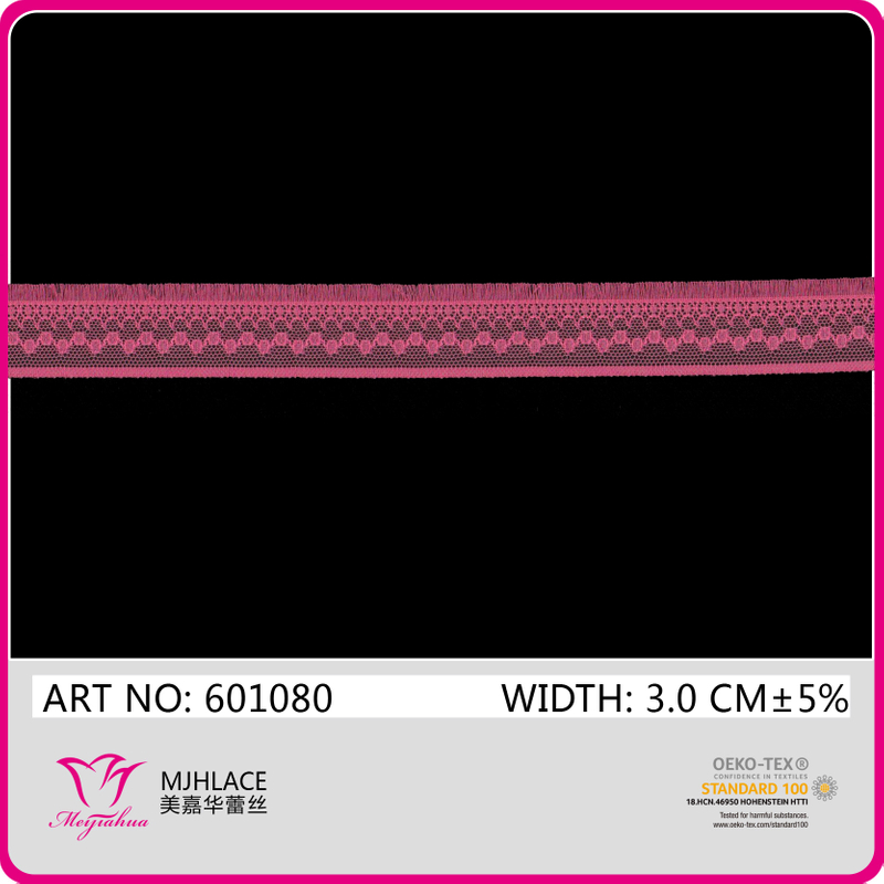 2019 Newest Fork Style 3cm Elastic Lace Trim for Underwear Accessories（601080）