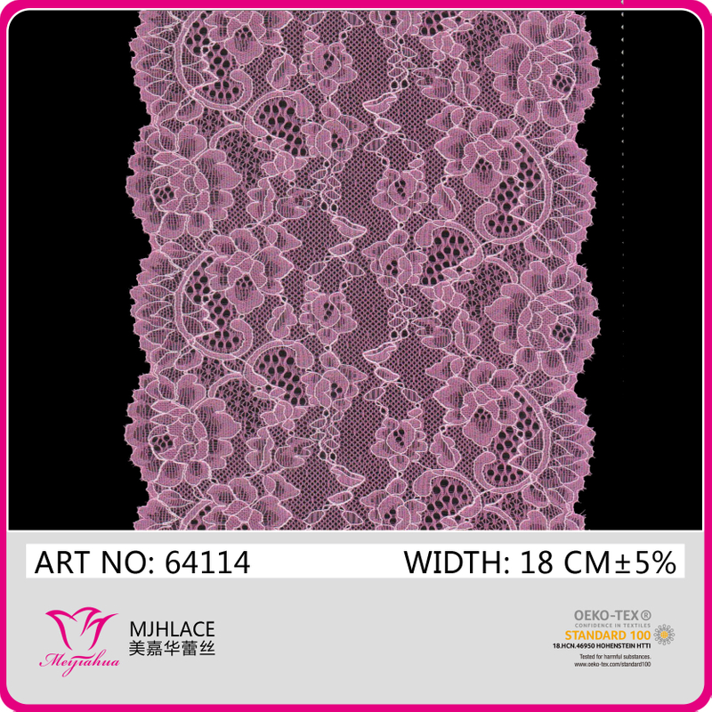 18cm Retro French Double Color Stretch Gallon Lace (64114)