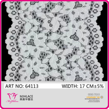 2018 Hot-Sale Cotton Look Nylon/Spandex Wide Lace for Lady's Lingerie
