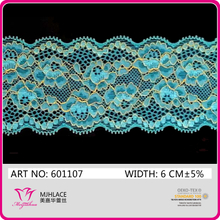Wholesale 6cm Good Elastic Dual Tone Lace Trim