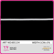 2019 Newest 1cm Dotted Stretch Edging Lace Trim(601134)