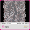 Delicate Finance Style 20.5cm Double Scallop Elastic Broad Lace for Underwear（64109）