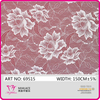150cm French Big Floral Nylon/Spandex Lace Fabric(69515)